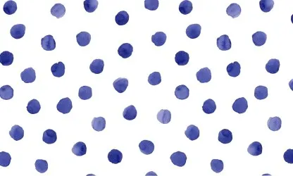 ESSENZA DOTS | Carta da parati pois su misura - Colore 2 Blu